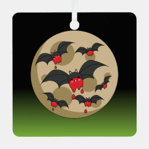 Ketchup Eater Vampire Bats Ornament Aus Metall