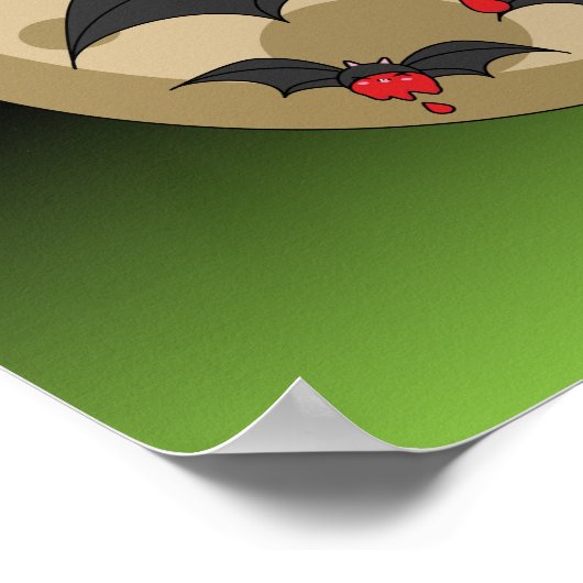 Ketchup Eater Vampire Bats Poster (Ecke)