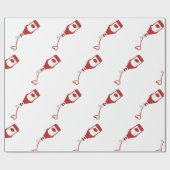 Ketchup Flasche Geschenkpapier (Flach)