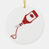 Ketchup Flasche Keramik Ornament (Vorne)