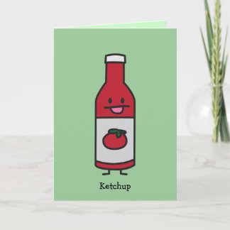 Ketchup Flasche Tomato Sauce Tafelmilch extravagan Dankeskarte