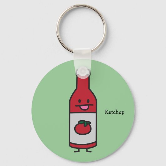 Ketchup Flasche Tomato Sauce Tafelmilch extravagan Schlüsselanhänger (Vorderseite)