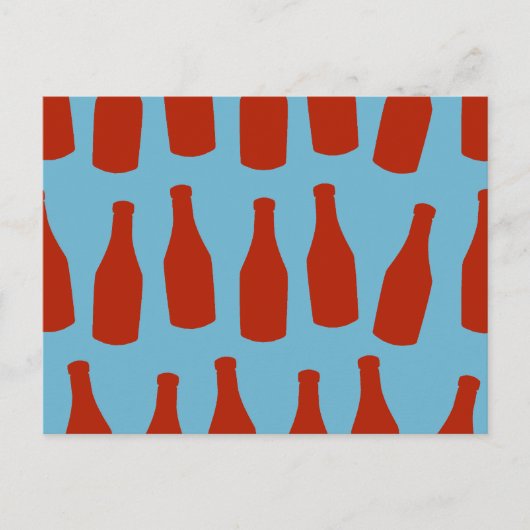 Ketchup Flaschen Postkarte (Vorderseite)