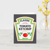 Ketchup Halloween 2024 Costume Matching Mustard Co Karte (Gelbe Blume)