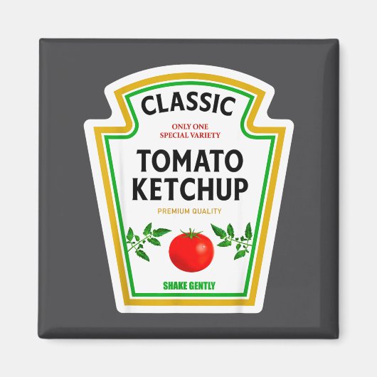 Ketchup Halloween 2024 Costume Matching Mustard Co Magnet (Vorne)