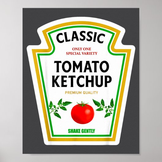 Ketchup Halloween 2024 Costume Matching Mustard Co Poster (Vorne)