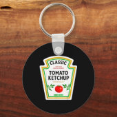 Ketchup Halloween 2024 Costume Matching Mustard Co Schlüsselanhänger (Vorderseite)