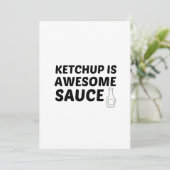 KETCHUP IST PHANTASTISCH DANKESKARTE (Stehend Vorderseite)