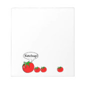 Ketchup Jockey Notepad Notizblock (Vorderseite)