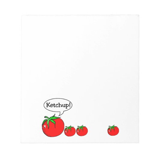 Ketchup Jockey Notepad Notizblock (Vorderseite)