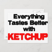 KETCHUP LOVER POSTKARTE (Vorne/Hinten)