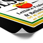 Ketchup mit Jesus auf Vordermann bringen Lustiger Poster (Ecke)