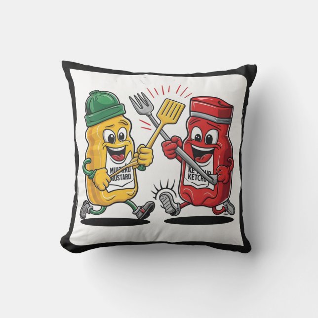 Ketchup & Mustard Buddy Kissen (Vorderseite)