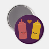 Ketchup & Mustard Friends Magnet (Vorderseite/Rückseite)
