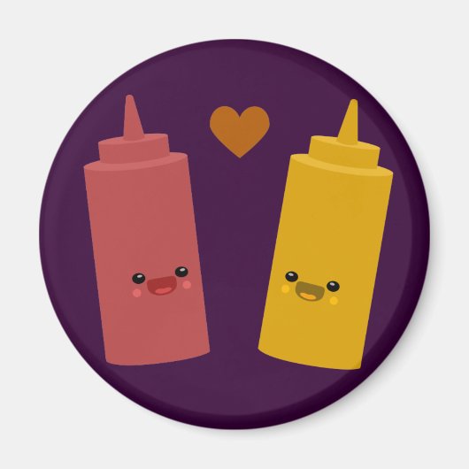 Ketchup & Mustard Friends Magnet (Vorne)