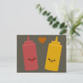 Ketchup & Mustard Friends Postkarte (Stehend Vorderseite)