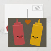 Ketchup & Mustard Friends Postkarte (Vorne/Hinten)