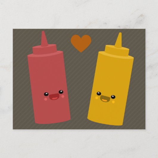 Ketchup & Mustard Friends Postkarte (Vorderseite)