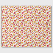 Ketchup & Pommes Frites Geschenkpapier (Flach)