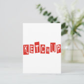 Ketchup Produkte & Designs! Postkarte (Stehend Vorderseite)