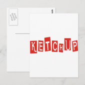 Ketchup Produkte & Designs! Postkarte (Vorne/Hinten)