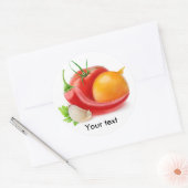 Ketchup Runder Aufkleber (Umschlag)