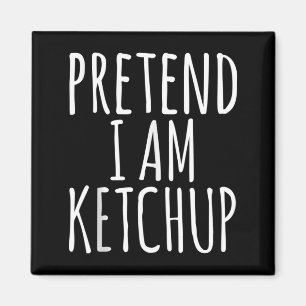 Ketchup Senf Lazy Einfaches Lustiges Halloween-Kos Magnet