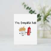 Ketchup und Fries! Postkarte (Stehend Vorderseite)