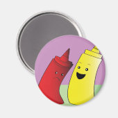 Ketchup und Senf Magnet (Vorderseite/Rückseite)