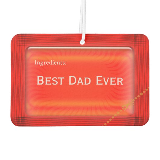 Ketchup Vater Funny Red Car Freshener Autolufterfrischer (Rückseite)