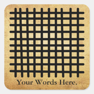 KETE PA | Adinkra-Symbol einer guten Ehe Quadratischer Aufkleber