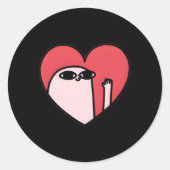 Ketnipz He Runder Aufkleber (Vorderseite)