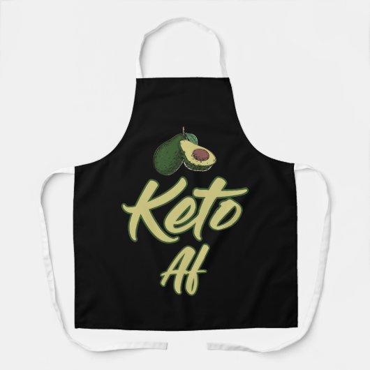 Keto AF Avocado Schürze (Vorderseite)