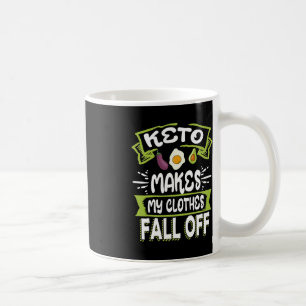 Keto Diät Ketogenese Ketogenese Kleidung fallen Kaffeetasse