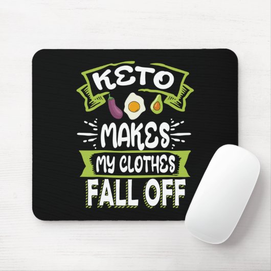 Keto Diät Ketogenese Ketogenese Kleidung fallen Mousepad (Mit Mouse)