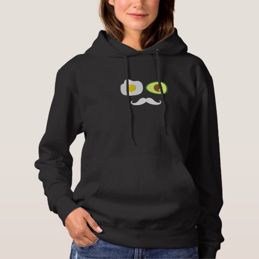 Keto Diet Enthusiast Egg Avocado Cool Fat Hoodie (Vorderseite)