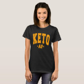 KETO DIET SAYING LOW CARB FUN DECORATIONS LADIES W T-Shirt (Vorne ganz)