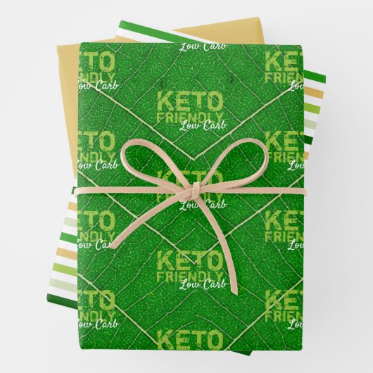 Keto Friendly Low Carb Geschenkpapier Set (Beispiel)