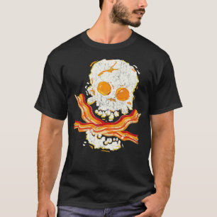 Keto Frühstück Coole Eier Bacon Pirate Skull Gesch T-Shirt