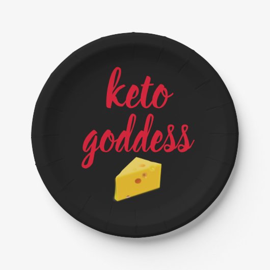 Keto Goddess Cheese Slice Pappteller (Vorderseite)