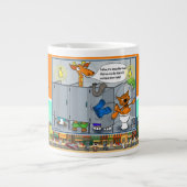 Keto Kitty | Absurder Situationshumor Jumbo-Tasse (Vorderseite)