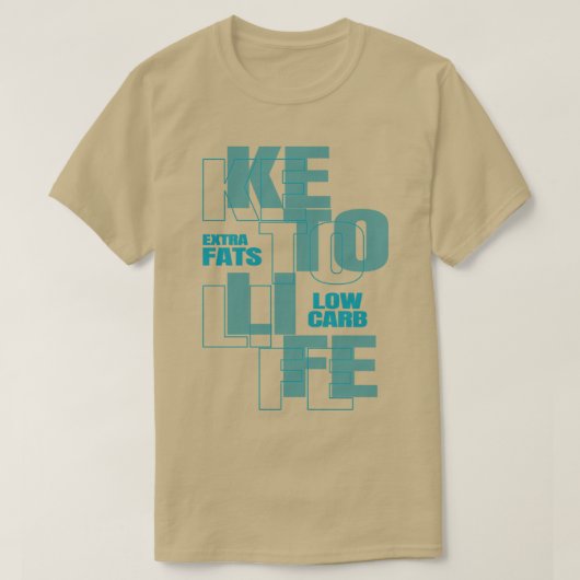 Keto Life Low Carb T-Shirt (Design vorne)