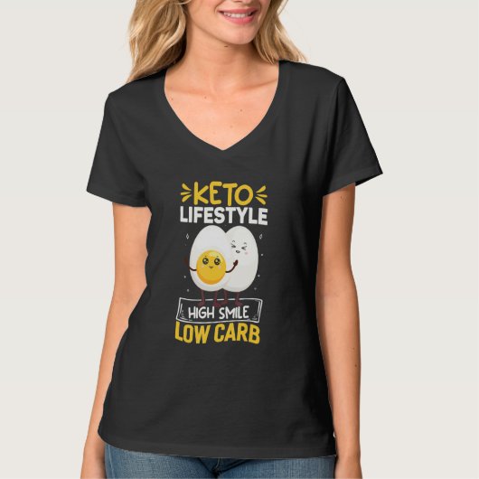 Keto Lifestyle High Smile, Funny Ketodiet Costume T-Shirt (Vorderseite)