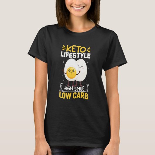 Keto Lifestyle High Smile, Funny Ketodiet Costume  T-Shirt (Vorderseite)