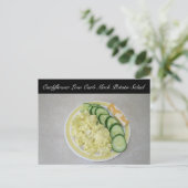 Keto Potato Salat Postkarte (Stehend Vorderseite)