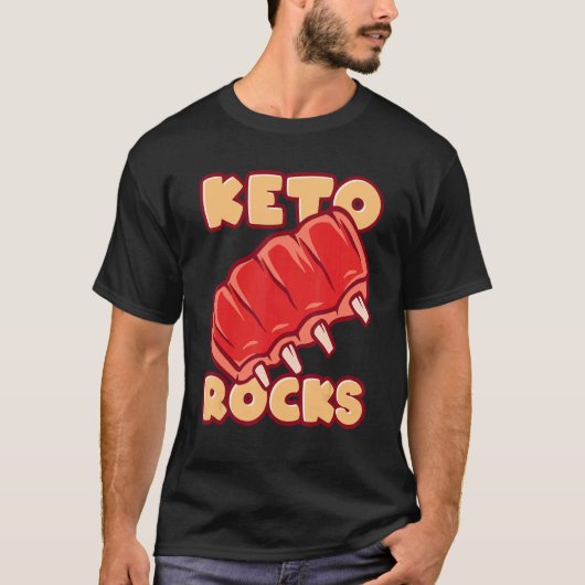 Keto Rocks Grilled Spare Ribs T-Shirt (Vorderseite)