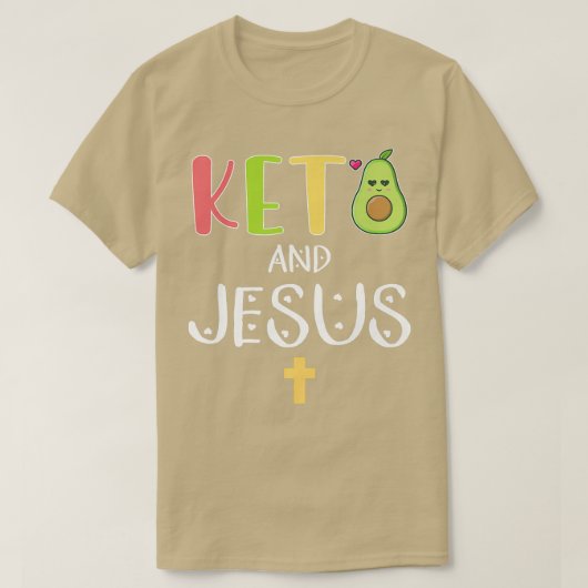 Keto und Jesus T-Shirt (Design vorne)