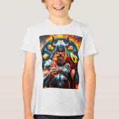 Keto Warrior 🥓 🔥 - Macht euch fett! Tri-Blend Shirt (Vorderseite)