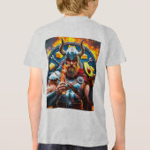 Keto Warrior 🥓 🔥 - Macht euch fett! Tri-Blend Shirt (Rückseite)