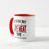 KETOGENIC DIÄT: Liebe-Fleisch - niedriges Tasse (Vorderseite Links)